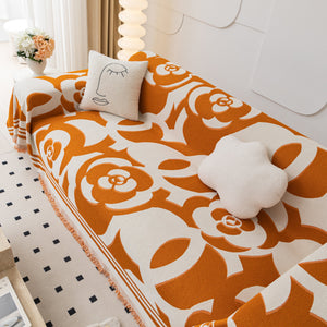 Chenille Sofa Cover Blanket, Couch Cover Blanket Throws for Couches Living Room Furniture Throw Covers