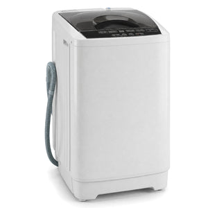 9.93 lbs Full Automatic Washing Machine with 8 Preset Programs-Gray