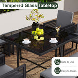 Folding Round Dining Table with Lockable Wheels-White