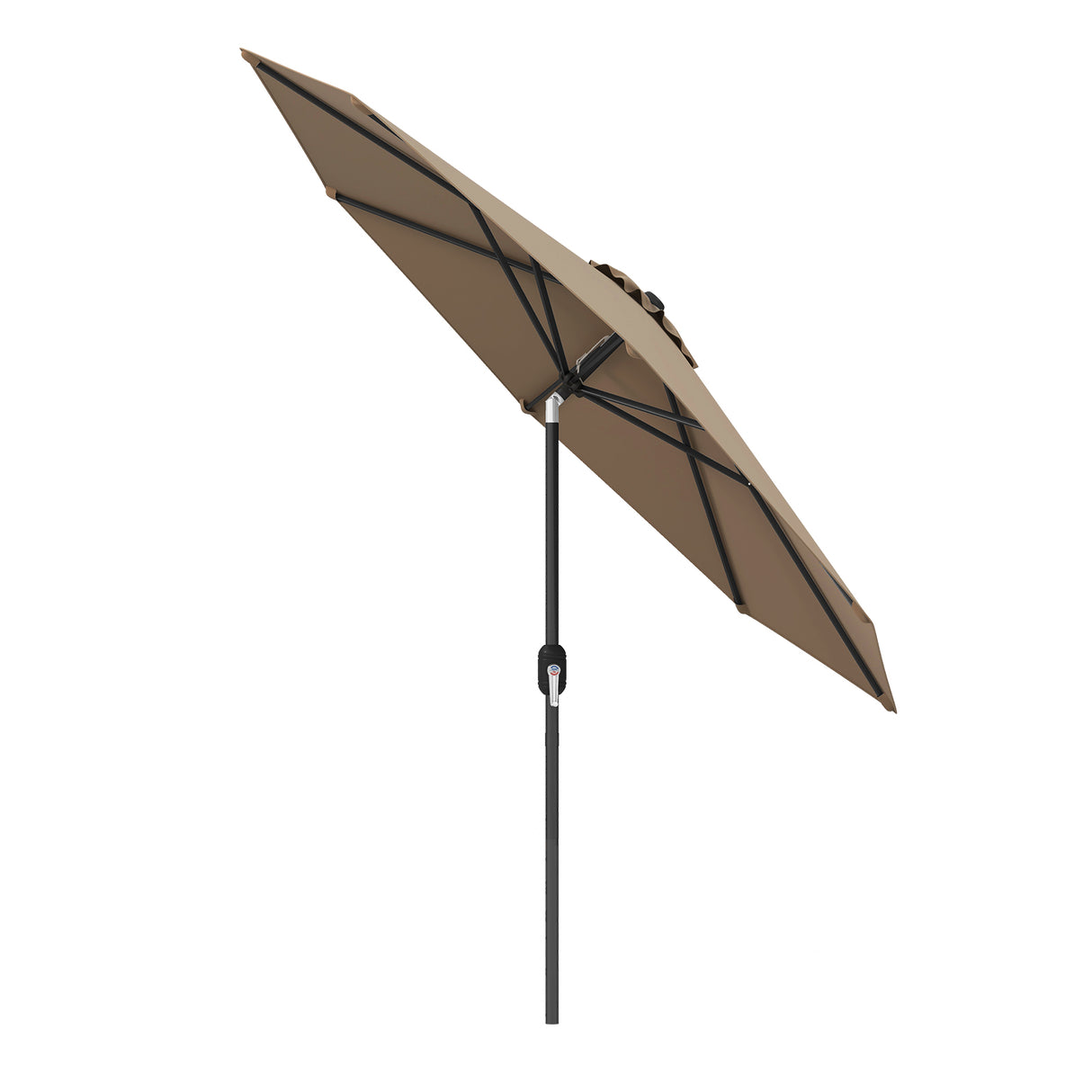 9 ft Patio Outdoor Umbrella with Crank-Orange