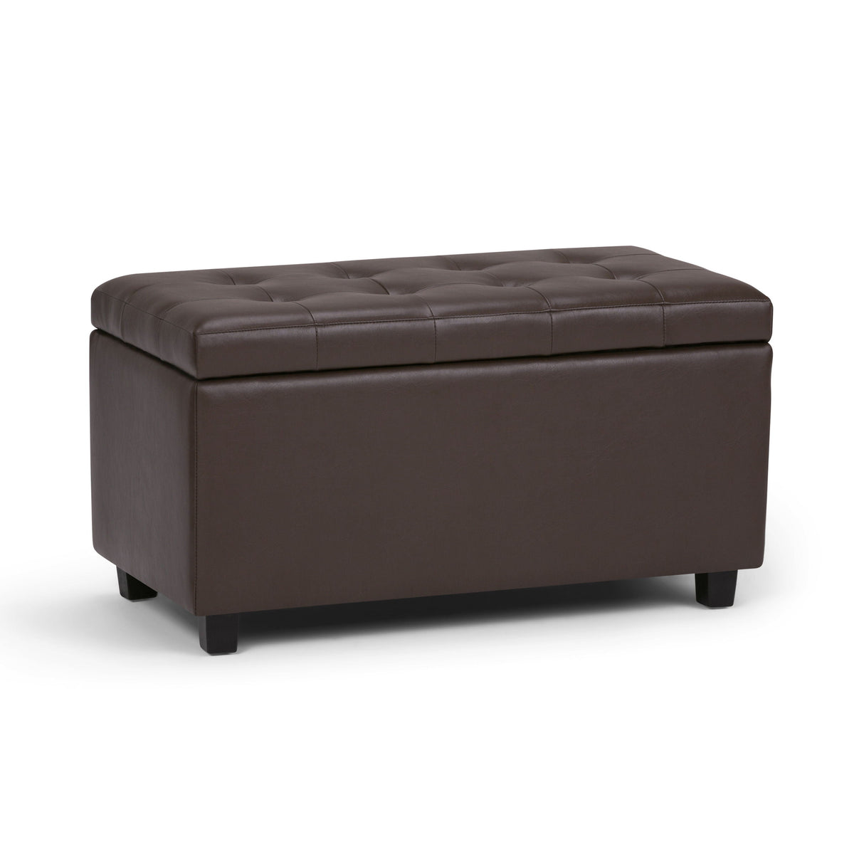 Cosmopolitan - Storage Ottoman - Chocolate Brown by Couch.com