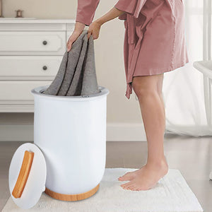 Towel Warmers, Luxury Bucket Towel Warmers, Large Towel Warmers For The Bathroom, Fits Up To 2 Oversized Towels - White by Couch.com