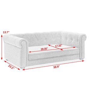 Modern Elegant Rectangle Elevated Pet Bed