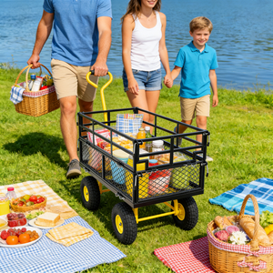 Wagon Cart Garden Cart Trucks Make Transporting Firewood Easier