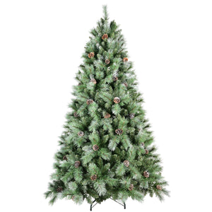 8 Ft The Full-Bodied Pre-Decorated Pinecone Christmas Tree