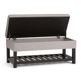 Cosmopolitan - Storage Ottoman Bench With Open Bottom by Couch.com