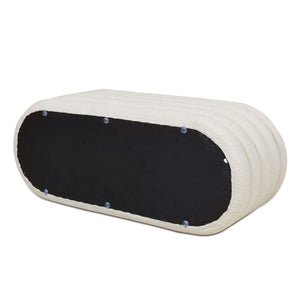 Fuji - Upholstered Oval Storage Bench by Couch.com