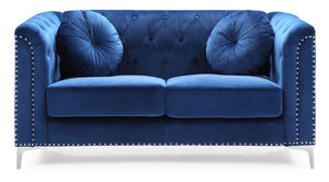 Stylish Sloped Arm Loveseat by Couch.com