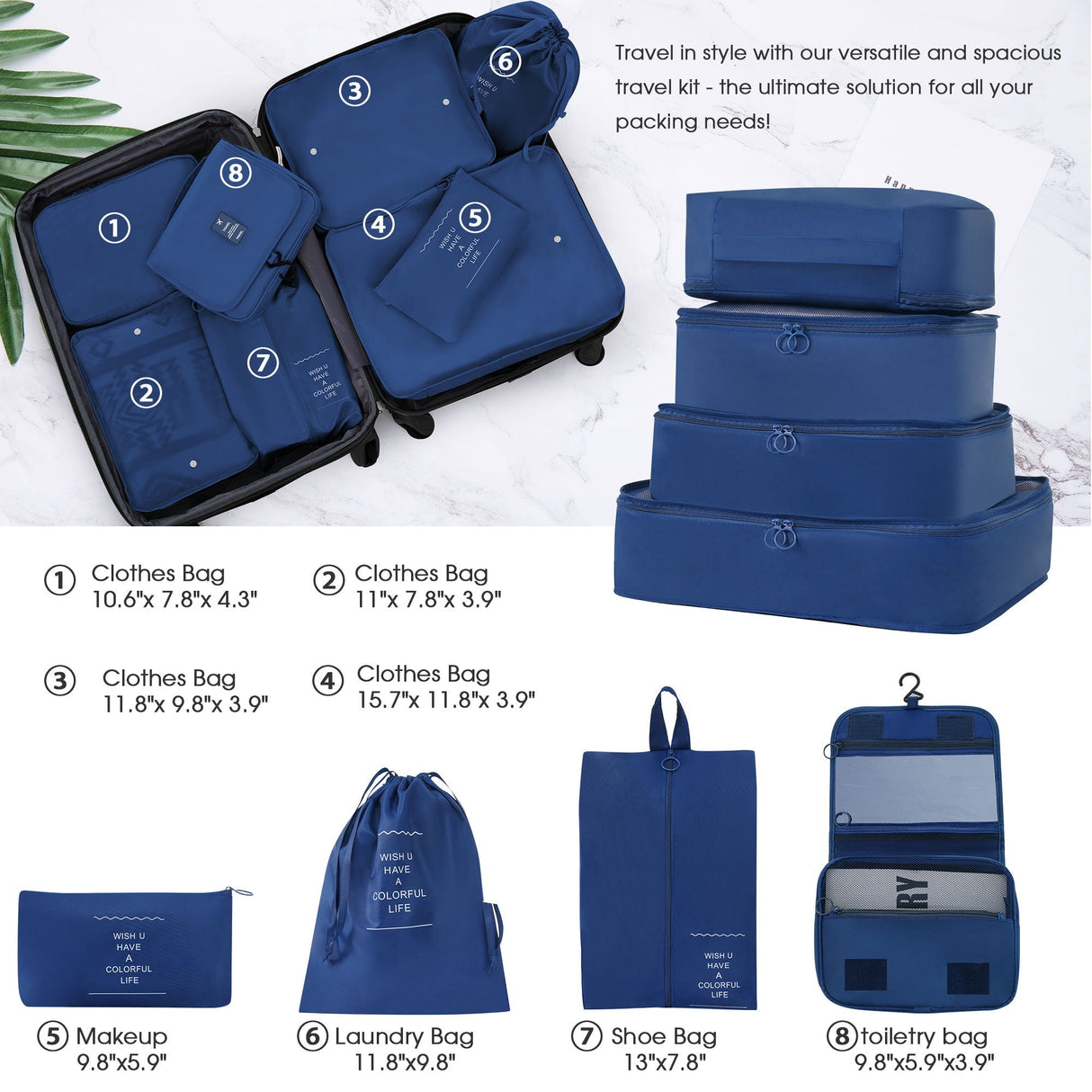 Hardshell Luggage Sets 4 Pieces + Bag Spinner Suitcase With Tsa Lock Lightweight - 16" / 20" / 24" / 28" Luggages by Couch.com