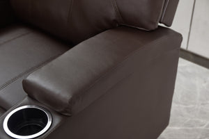 Modern Recliner Chair With Cup Holders, Remote Control by Couch.com