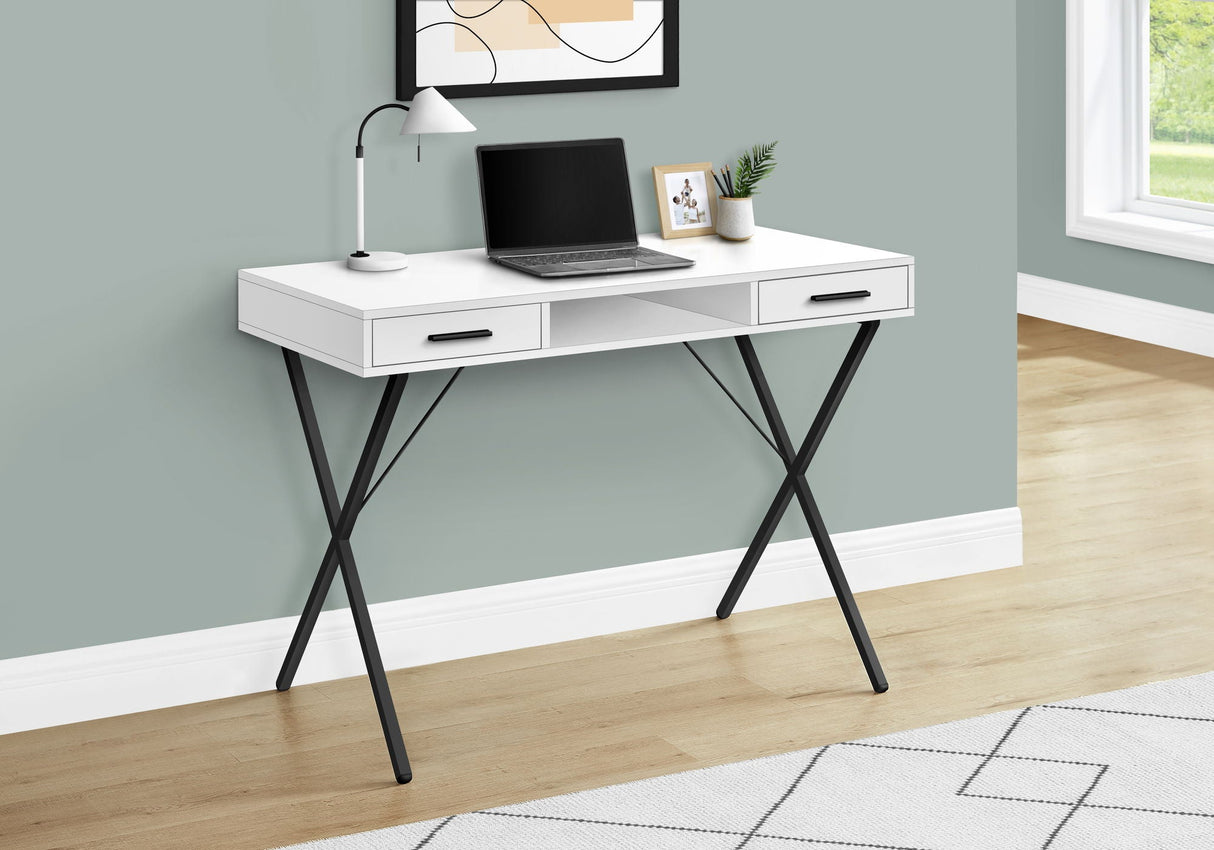 Computer Desk, Home Office, Laptop, Left / Right Set-Up, Storage Drawers, Work, Contemporary, Modern by Couch.com
