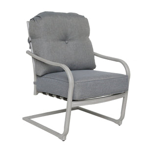 Outdoor Aluminum C Spring Chair (Set of 2) - Basalt by Couch.com