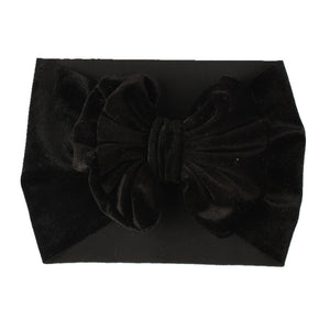 Childrens Multi-color Festive Velvet Headband With Stretchy Hair Accessory