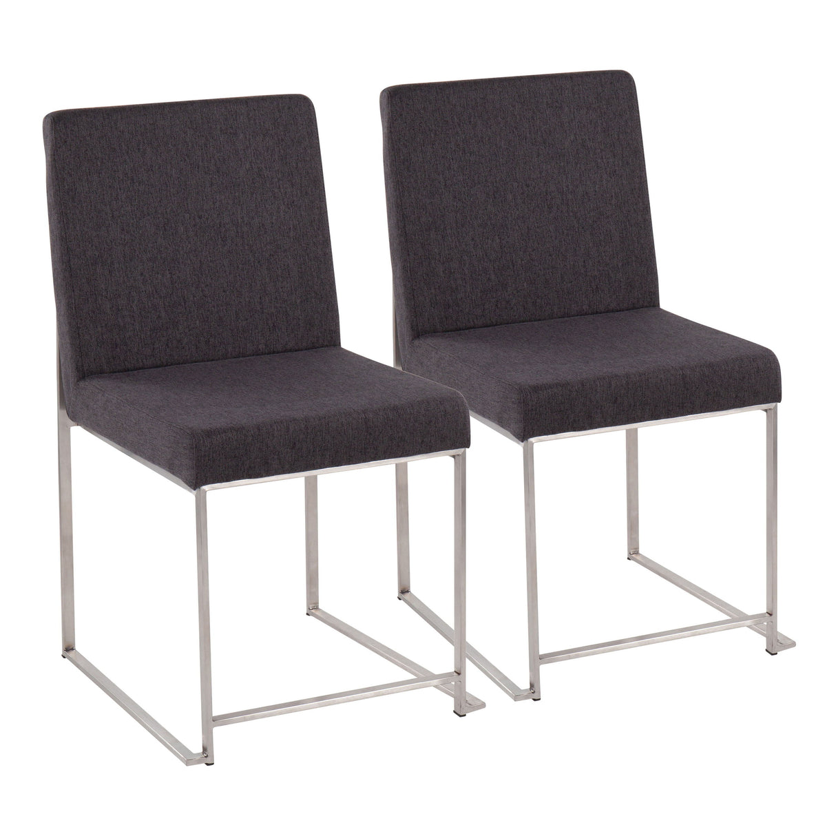 Fuji - Contemporary High Back Dining Chair, Modern Elegance (Set of 2) by Couch.com