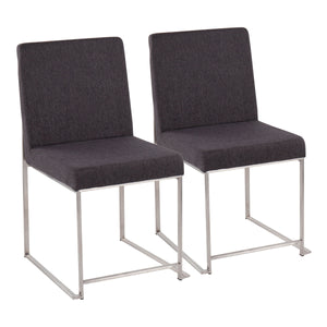 Fuji - Contemporary High Back Dining Chair, Modern Elegance (Set of 2) by Couch.com