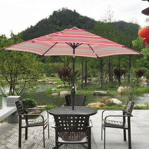 9FT Umbrella Red Stripes