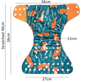 4PCS/SET Washable Eco-friendly Diaper Ecological Adjustable Nappy Reusable Cloth Diapers Set For Baby and Kids