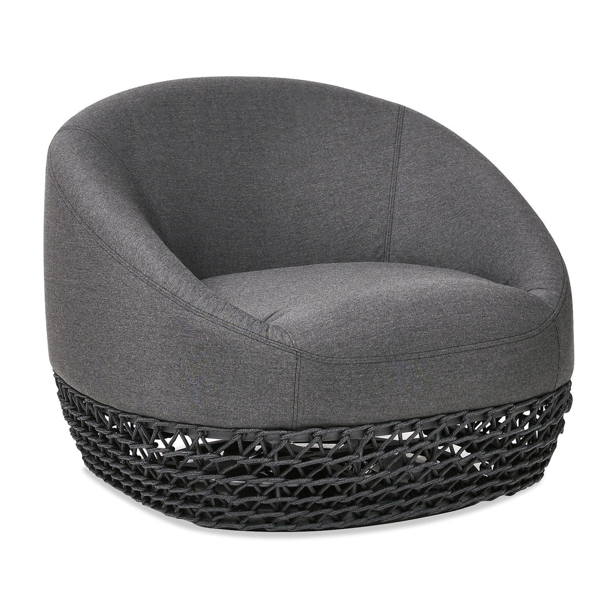 Willow - Upholstered Patio Deep Seating Armchair, Wicker Frame by Couch.com
