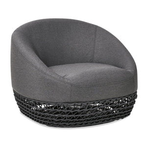 Willow - Upholstered Patio Deep Seating Armchair, Wicker Frame by Couch.com