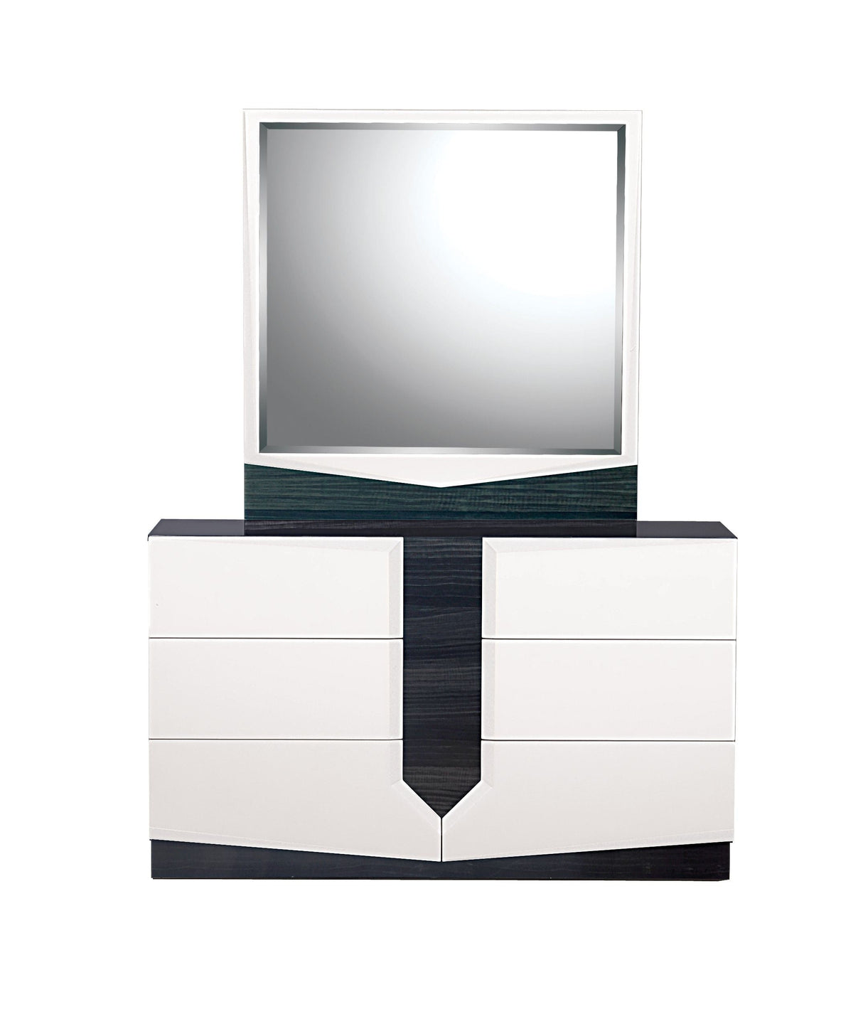 Vios - Zebra High Gloss Dresser - White by Couch.com