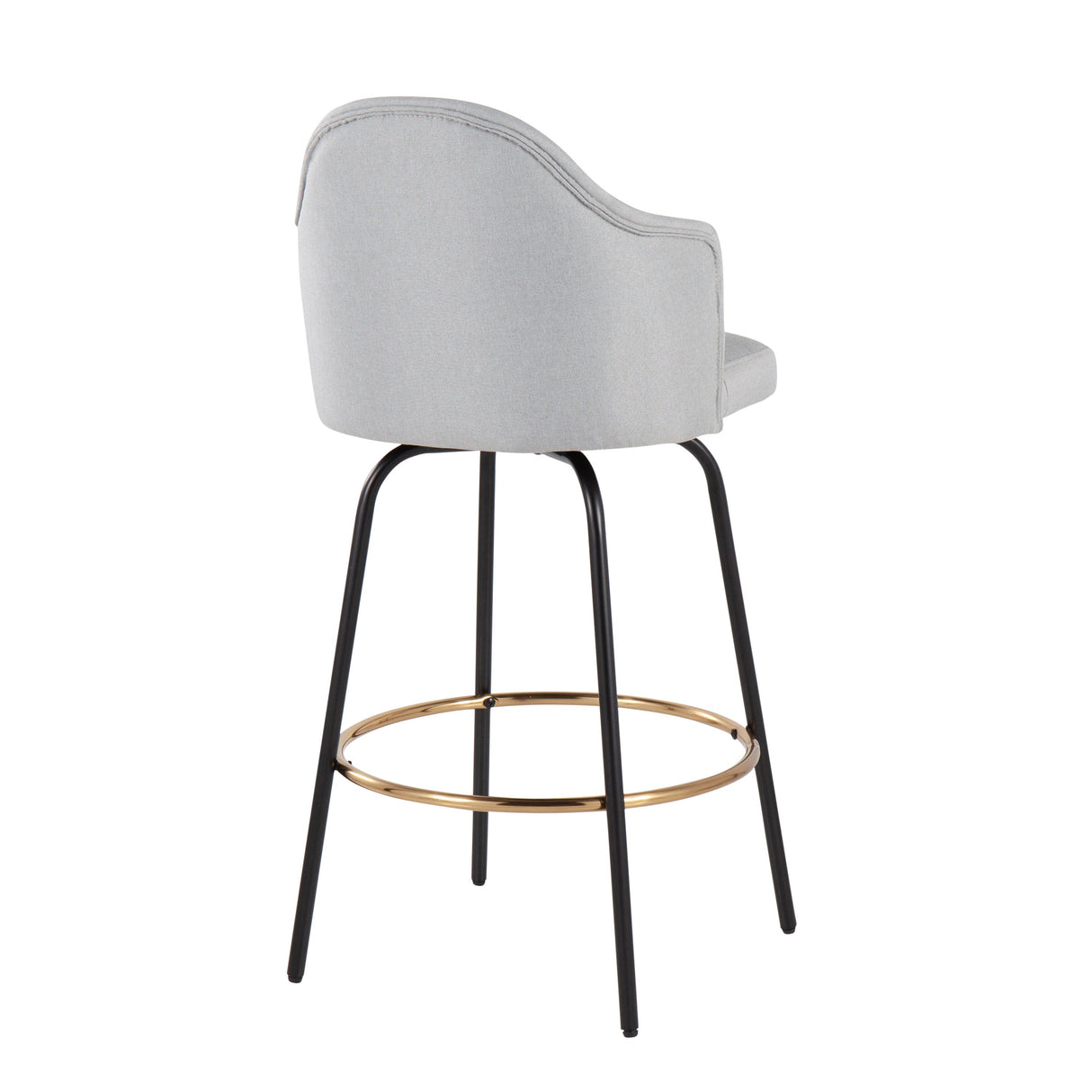 Ahoy - Contemporary Fixed Height Counter Stool Round Footrest (Set of 2) by Couch.com