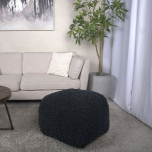 Spongy Microfiber Square Pouf Soft Seating by Couch.com