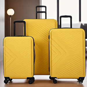 3 Piece Luggage Sets Lightweight Suitcase With Two Hooks, Spinner Wheels, Tsa Lock, Durable Hard Shell by Couch.com