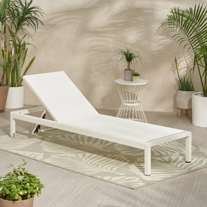 Outdoor Patio Chaise Lounge With 5 Reclining Positions by Couch.com