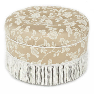 Yolanda - Round Upholstered Accent Ottoman by Couch.com