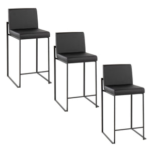 Fuji - Contemporary Modern Elegance, High Back Counter Stool by Couch.com