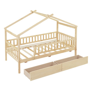 House Bed With 2 Drawers by Couch.com