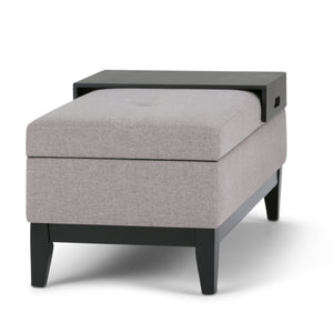 Oregon - Contemporary Storage Ottoman Bench With Tray by Couch.com