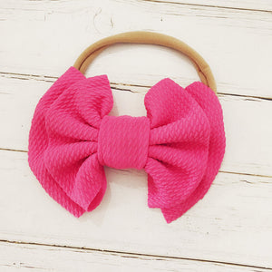 Children's Bow Hair Band Baby Double Layer