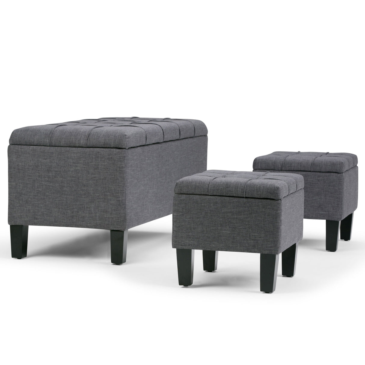 Dover - 3 Piece Storage Ottoman Contemporary Design by Couch.com