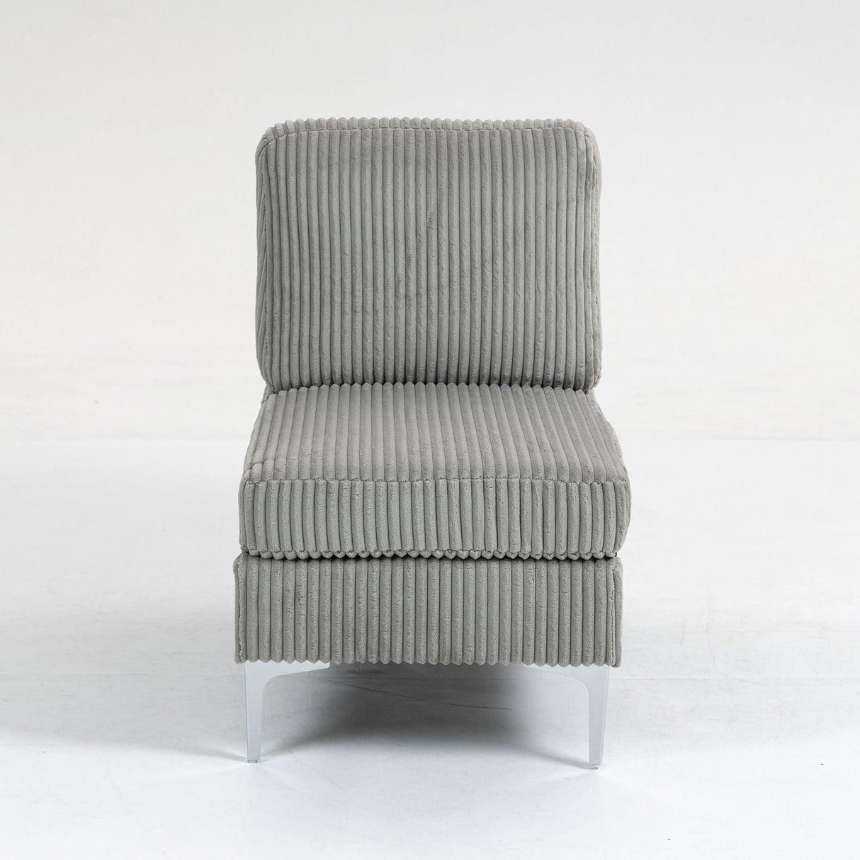 Single Couch Modular Armless Accent Chair With Back Cushion by Couch.com