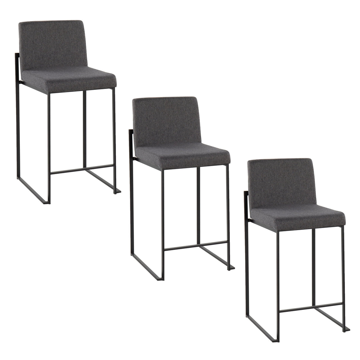 Fuji - Contemporary Modern Elegance, High Back Counter Stool by Couch.com