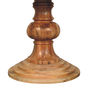 Round Turned Dining Table - Oak by Couch.com