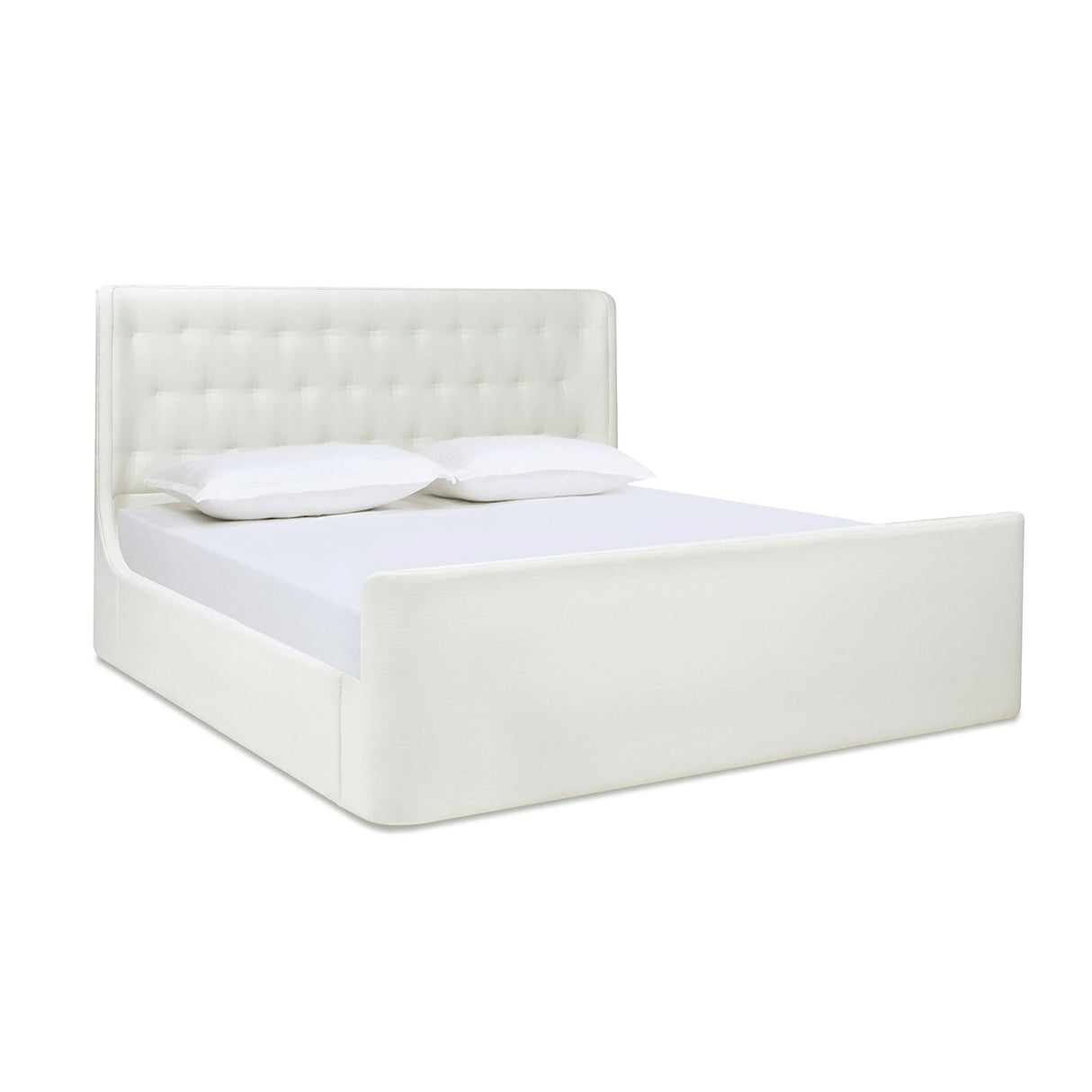 Brooks - Contemporary Tufted Shelter Platform Bed by Couch.com