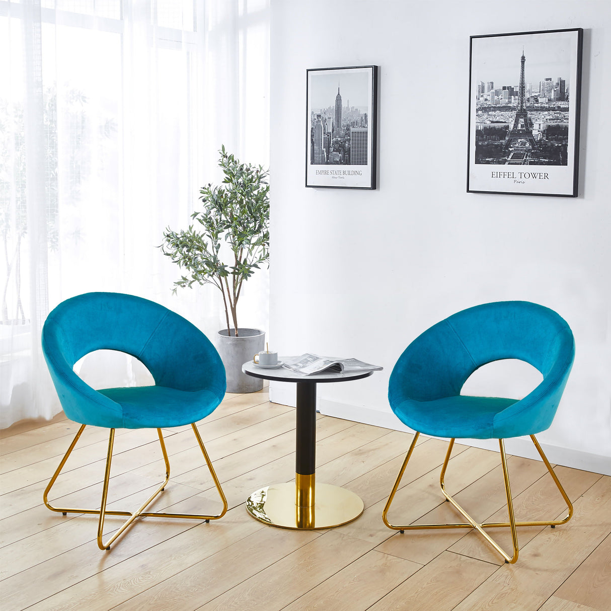 Modern Accent Velvet Lounge Chair by Couch.com