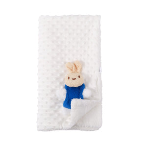 Soft Double-layered Thermal Blanket Textured Puffed Surface