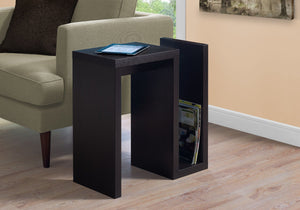 Accent Side Table, Narrow, Small, Contemporary & Modern - Brown by Couch.com