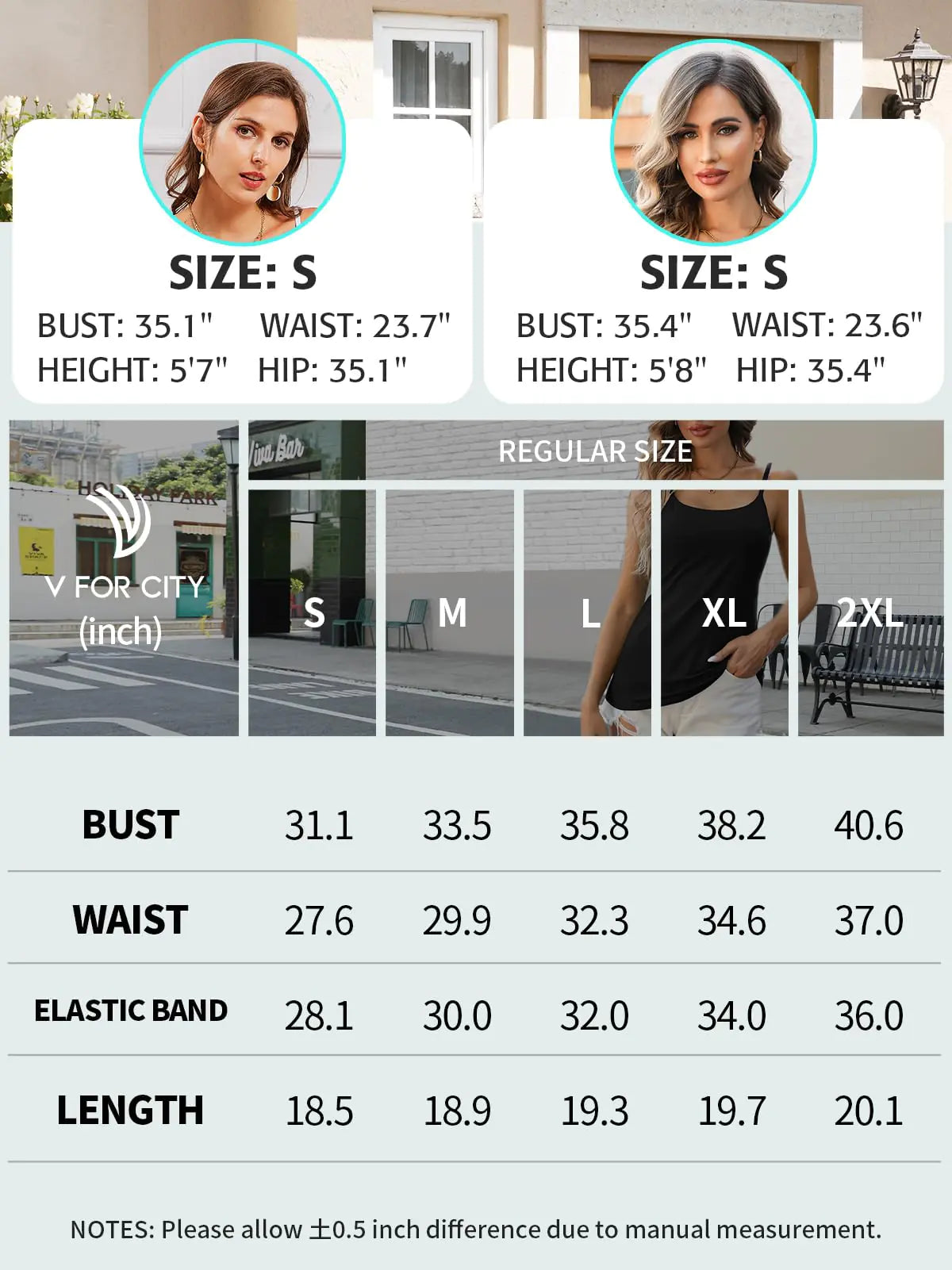 V FOR CITY Cotton Shelf Bra Camisoles Top for Women Adjustable Spaghetti Strap Tank Tops Basic Layer Camis 2 Pack Medium Black/Hot Pink