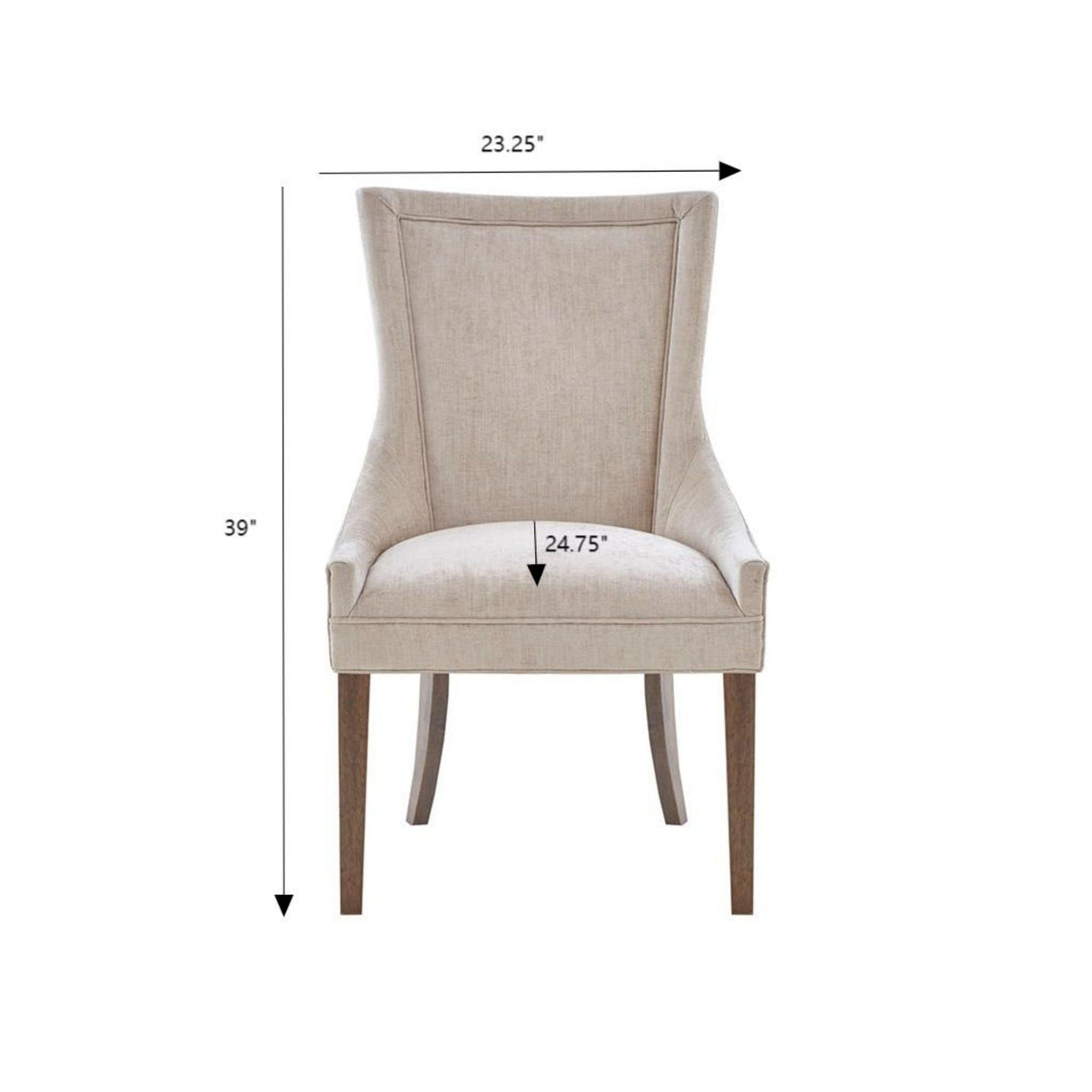 Ultra - Dining Side Chair With Chenille Upholstery (Set of 2) by Couch.com