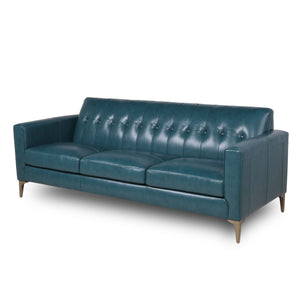 Mid-Century Tufted Leather Sofa by Couch.com