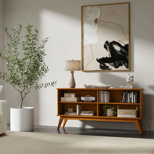 Draper - Handcrafted Low Bookcase