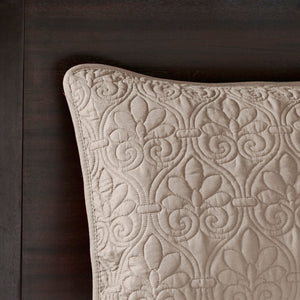 Reversible Quilt Set Khaki King/Cal King