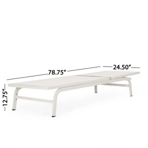 Finn Contemporary Chaise Lounge for Outdoor Relaxation