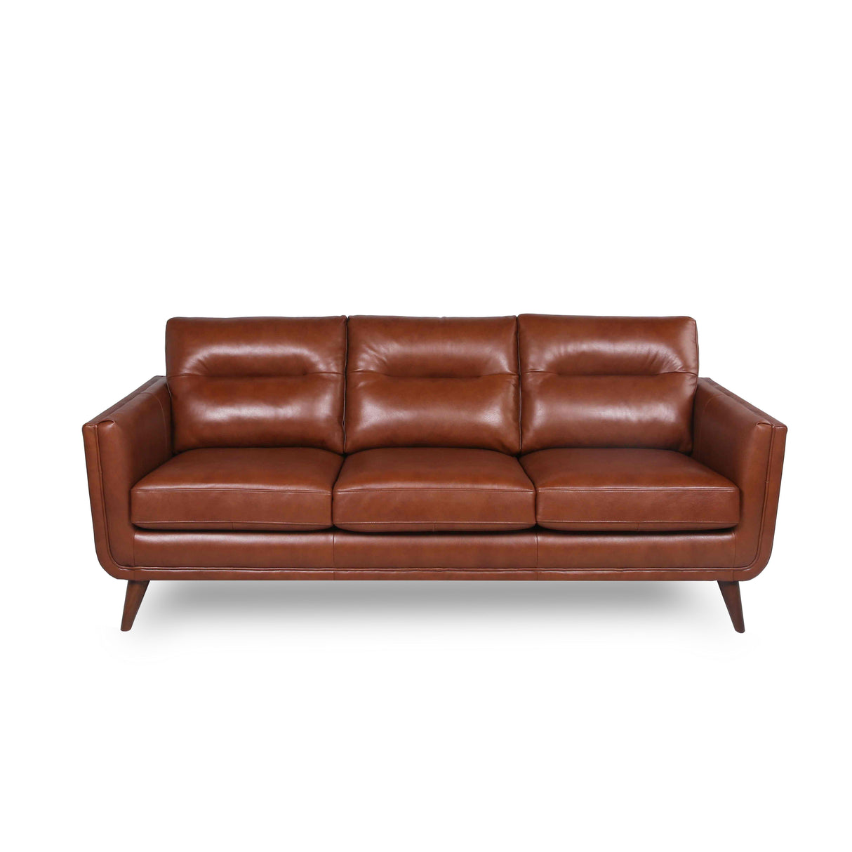 Mid-Century Leather Sofa by Couch.com