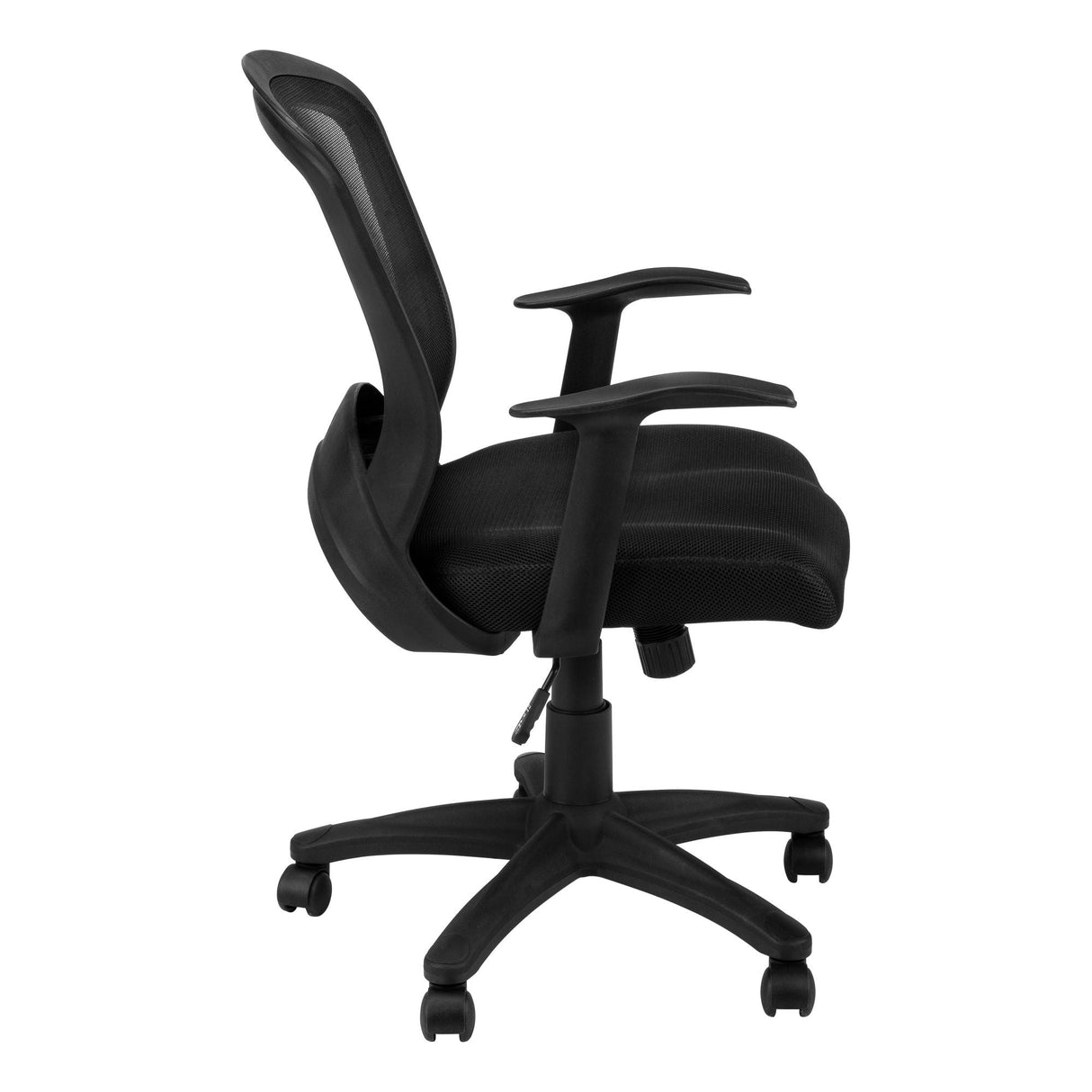 Office Chair, Adjustable Height, Swivel, Ergonomic, Armrests, Mesh - Black by Couch.com