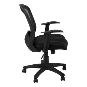 Office Chair, Adjustable Height, Swivel, Ergonomic, Armrests, Mesh - Black by Couch.com